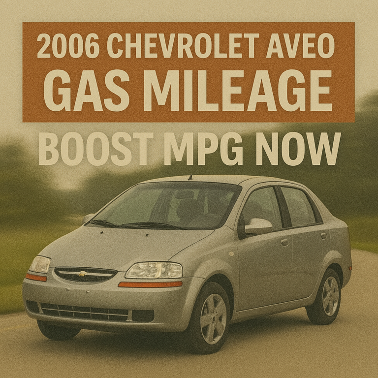 2006 Chevrolet Aveo Gas Mileage