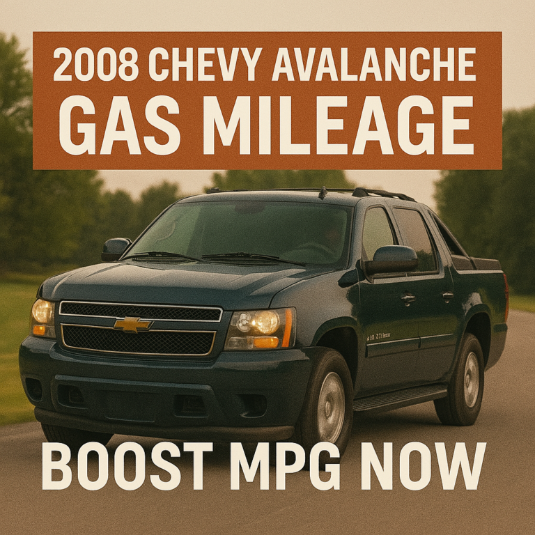 2008 Chevy Avalanche Gas Mileage