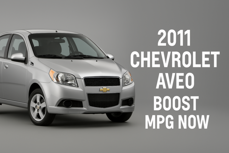 2011 Chevrolet Aveo Gas Mileage