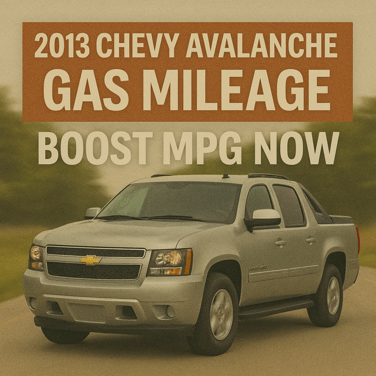 2013 Chevy Avalanche Gas Mileage